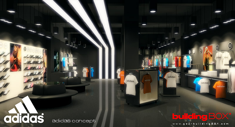 阿迪达斯专卖店设计效果图欣赏