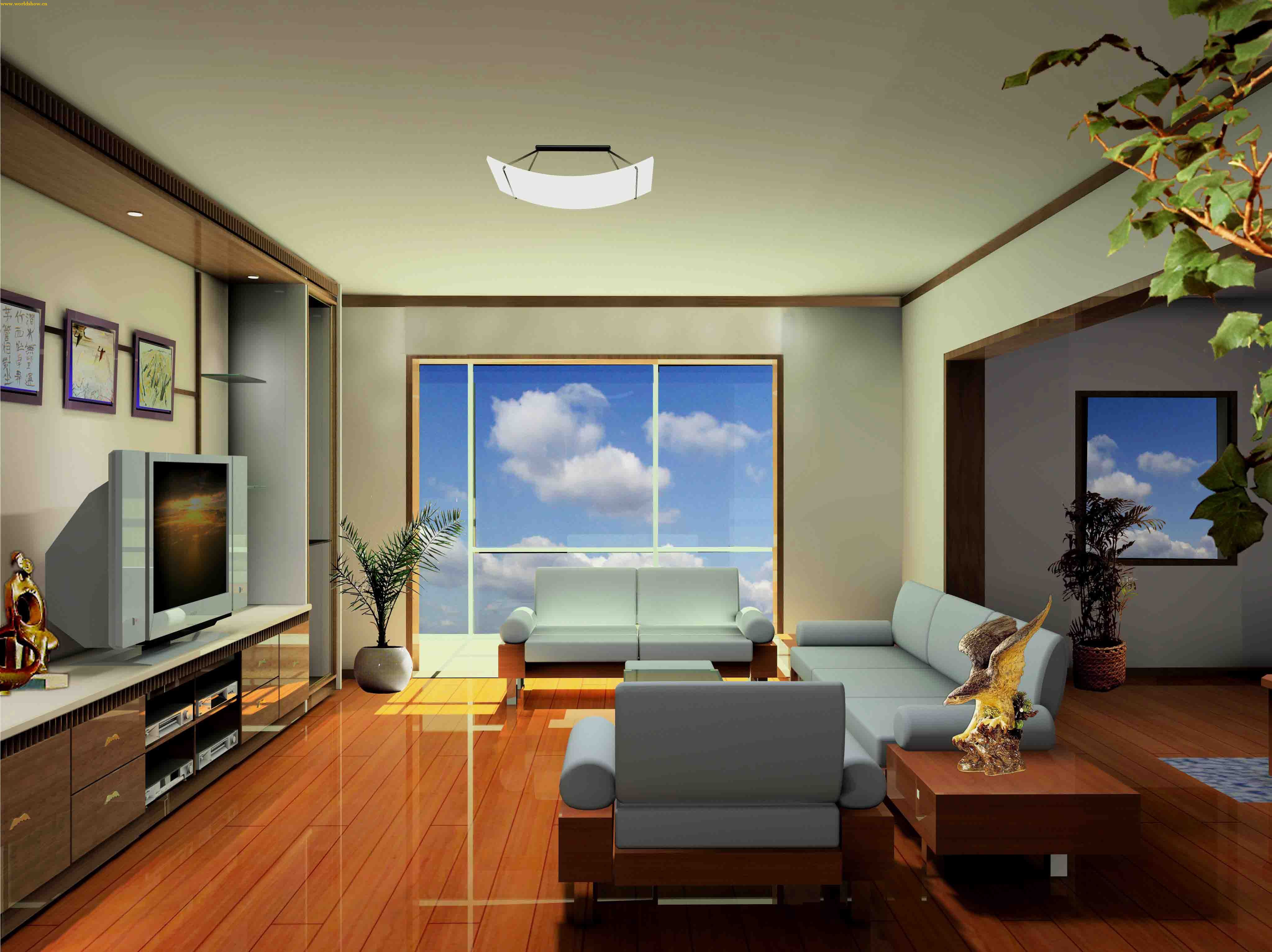 简约时尚室内设计制作效果图欣赏 - 中国展览设