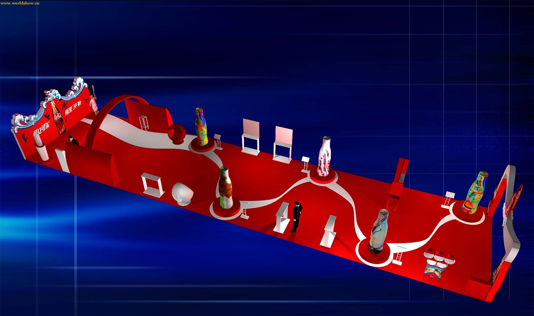 可口可乐展示季效果图欣赏 - 中国展览设计网|国
